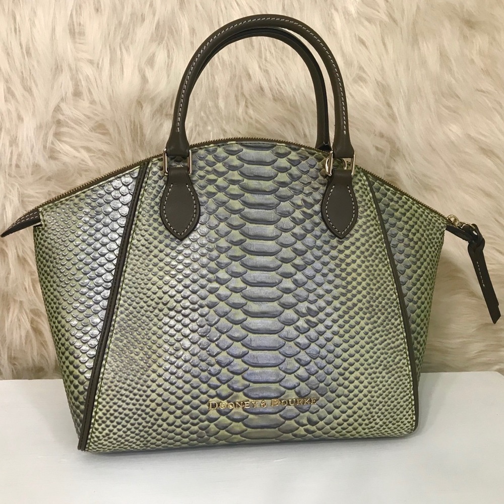 NWT Dooney & Bourke Snake Skin Satchel Handbag
